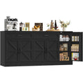 Black Farmhouse Sideboard Cabinet