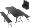6FT Picnic Table Set with 2 Benches
