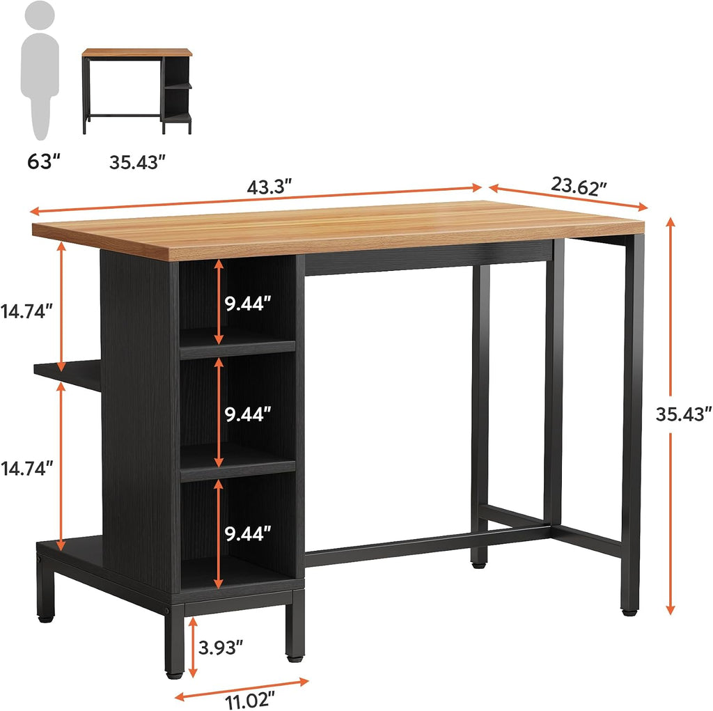 43" Butcher Block Kitchen Island
