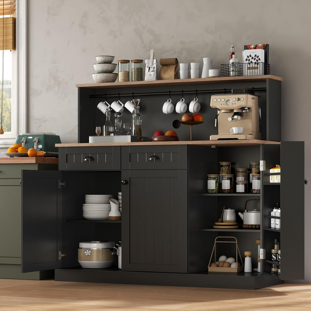 Black Farmhouse Sideboard Cabinet