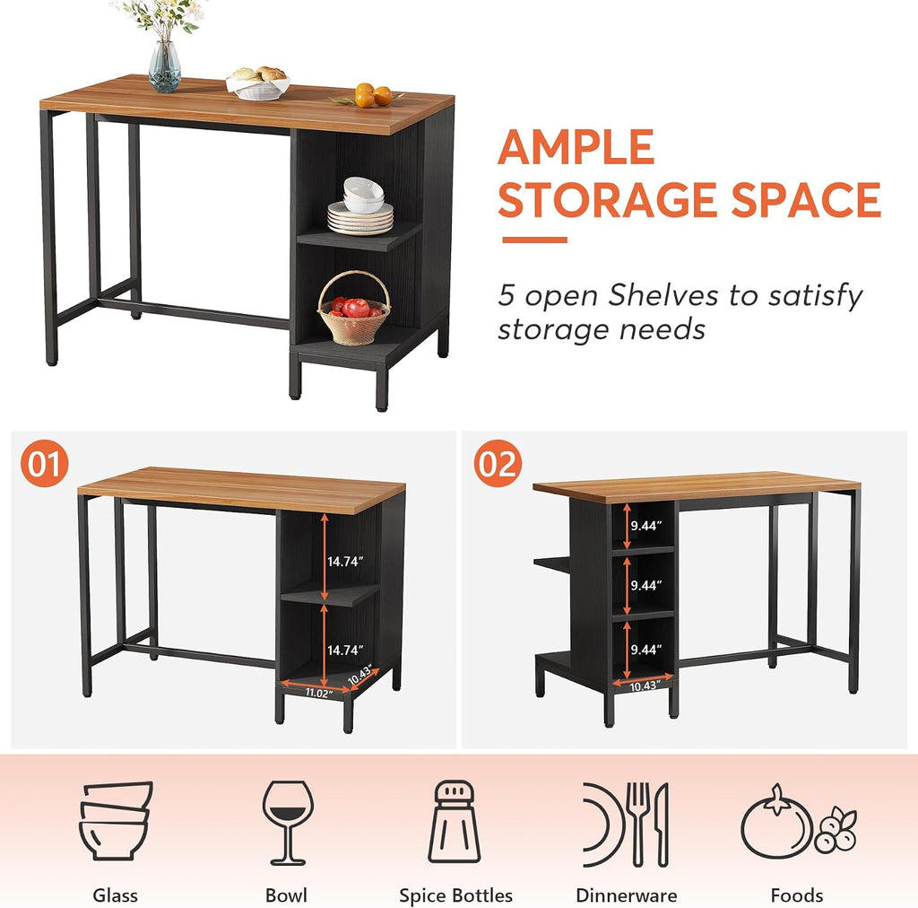 43" Butcher Block Kitchen Island