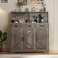 Grey Barn‑Door Sideboard Cabinet