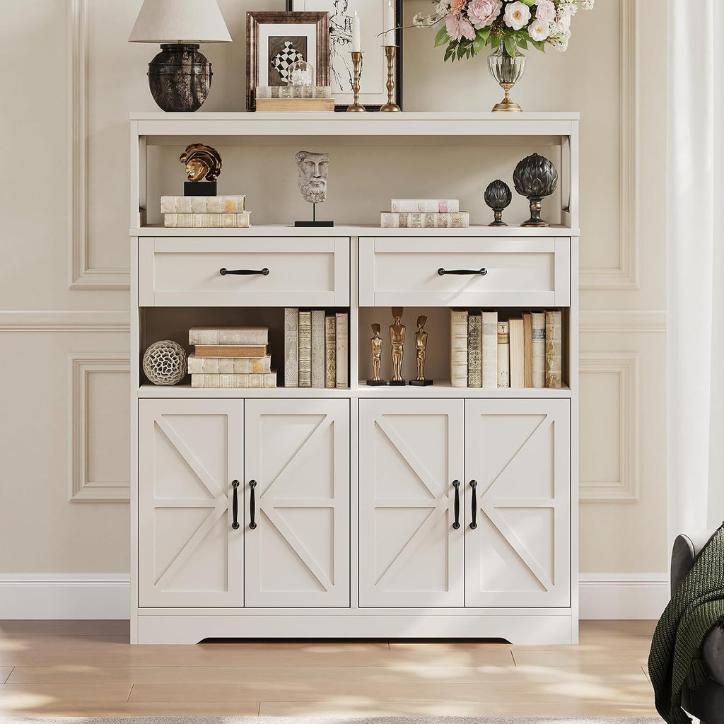 47" Hutch Sideboard Buffet Cabinet