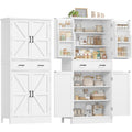 Farmhouse Tall Barn‑Door Pantry Cabinet