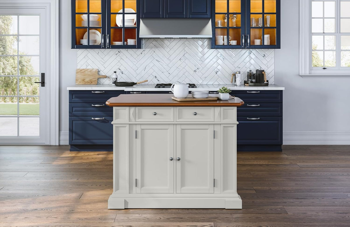 White Kitchen Island