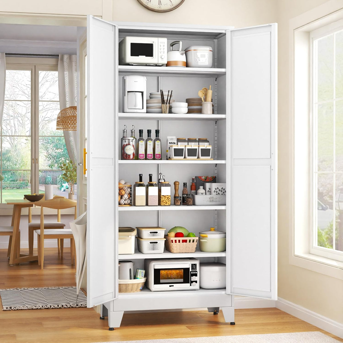 75.2" Tall 2‑Door Pantry Cabinet