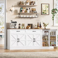 White Farmhouse Sideboard Cabinet