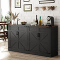 Black Farmhouse 65" Sideboard Cabinet