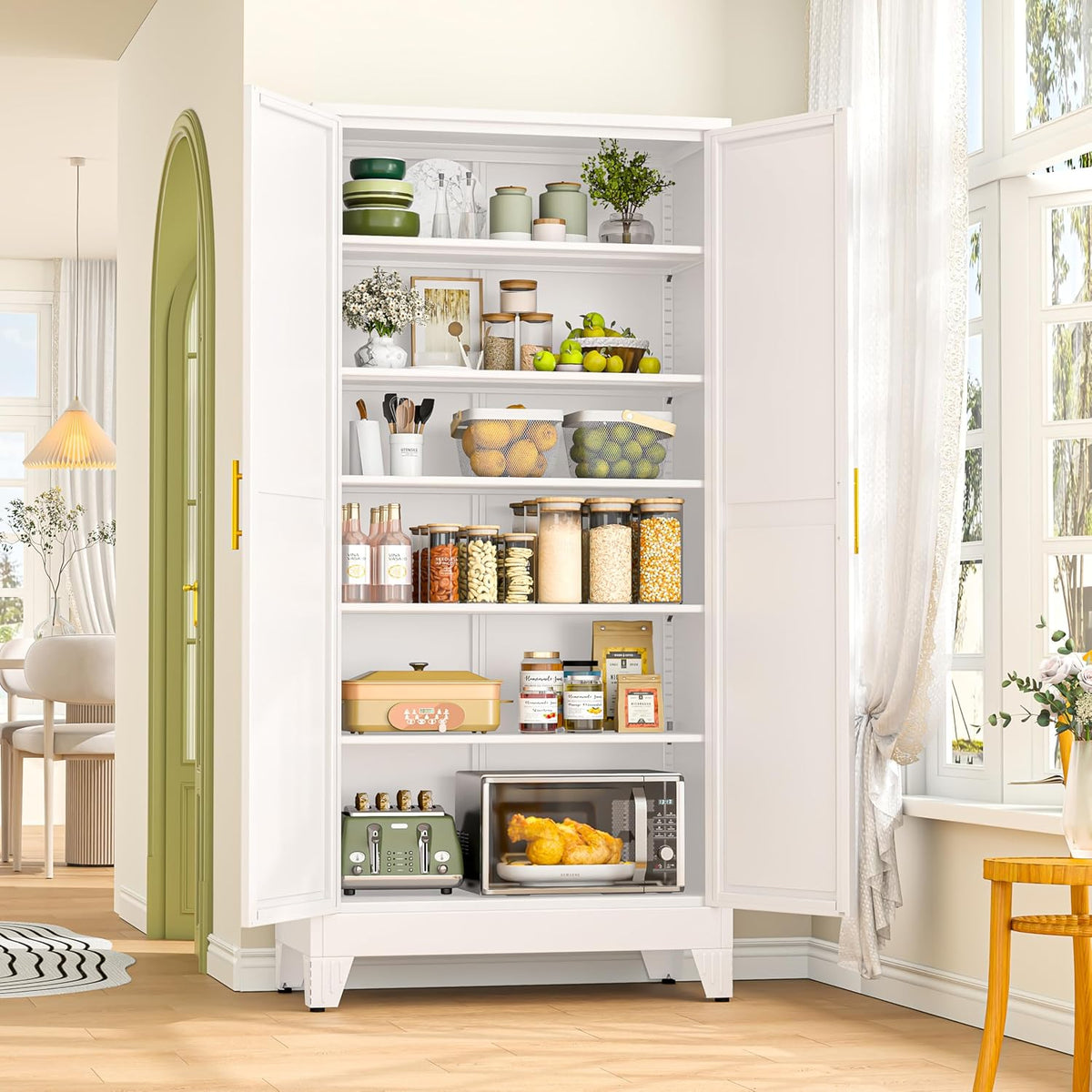 75.2" Tall Metal Storage Cabinet