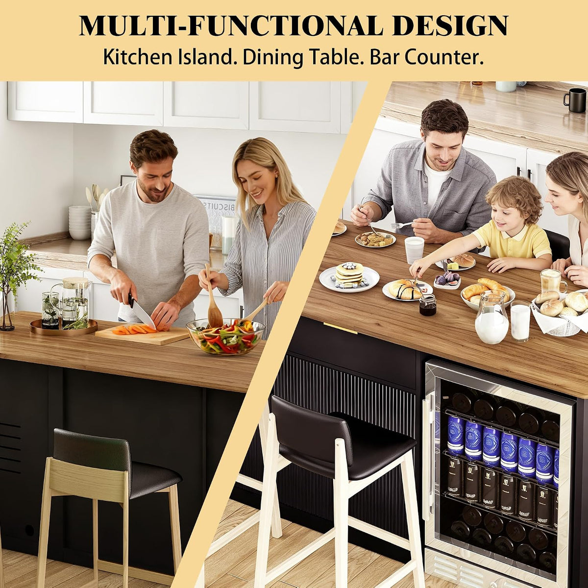 75.6" Wide Kitchen Island