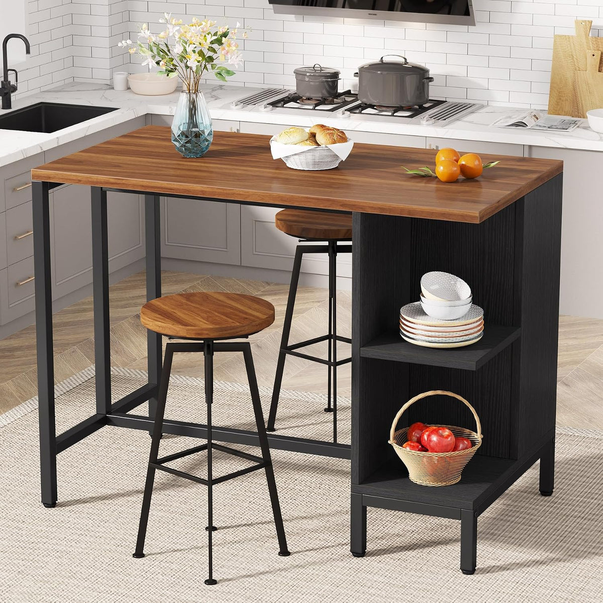 43" Butcher Block Kitchen Island