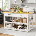 White 47.3" Kitchen Island